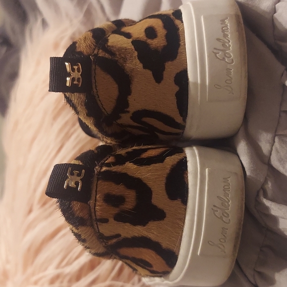 Sam Edelman leopard print ( dyed cow hair ) slip on shoes, 6 - Picture 6 of 10